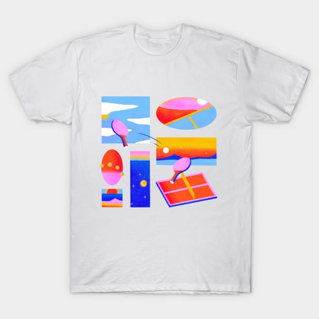 Celestial Ping Pong T-Shirt by Emily Lynn Perelman